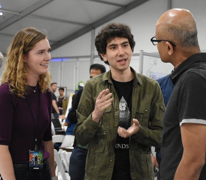 Satya Nadella judging the global competiton